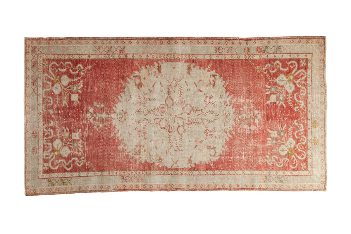 2.5x5.5 Vintage Distressed Oushak Rug Runner