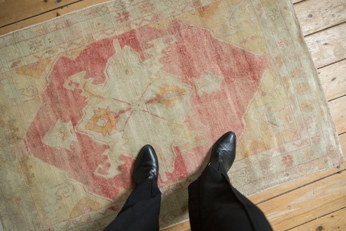 3x4.5 Vintage Distressed Oushak Rug