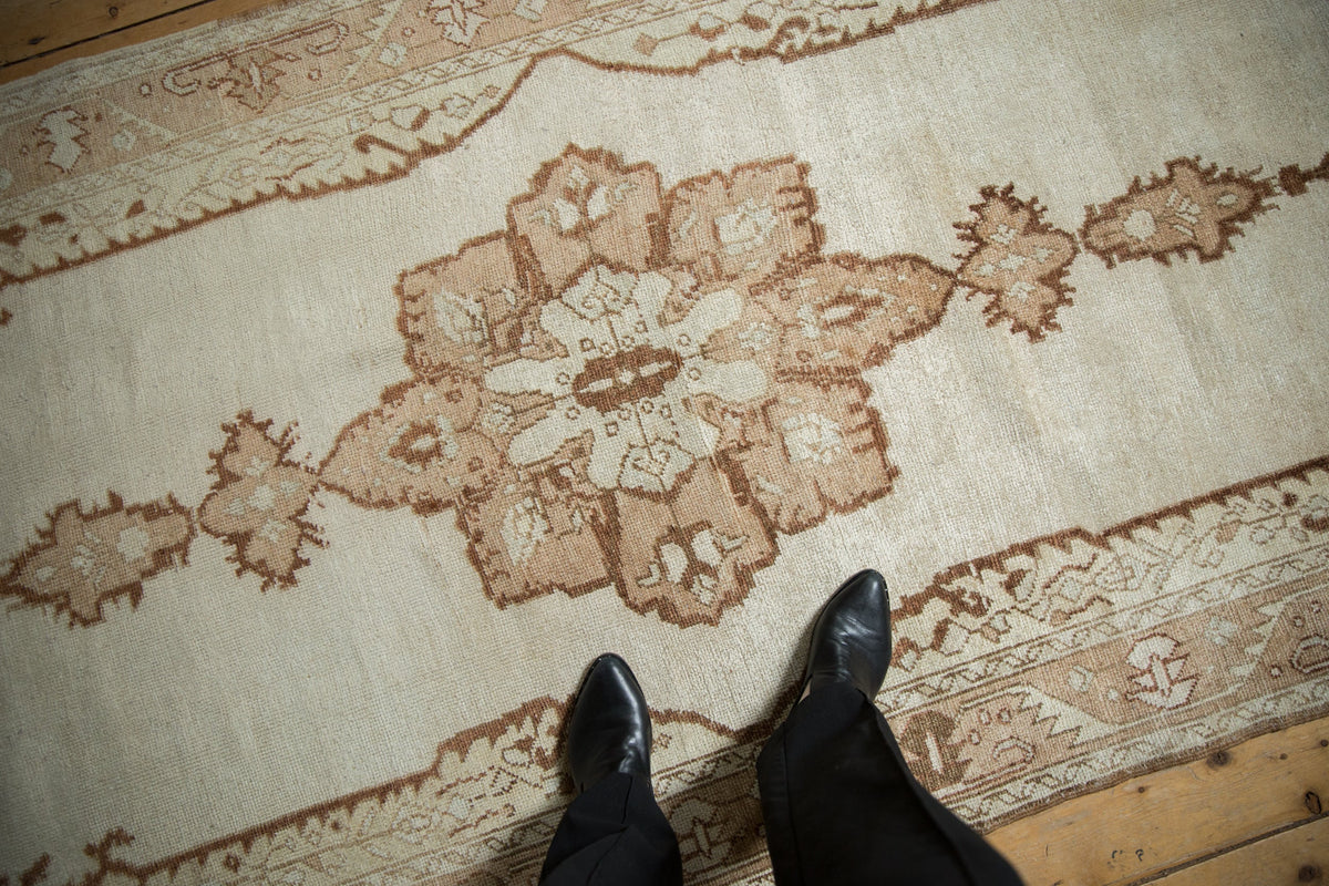 4x9 Vintage Distressed Oushak Rug Runner