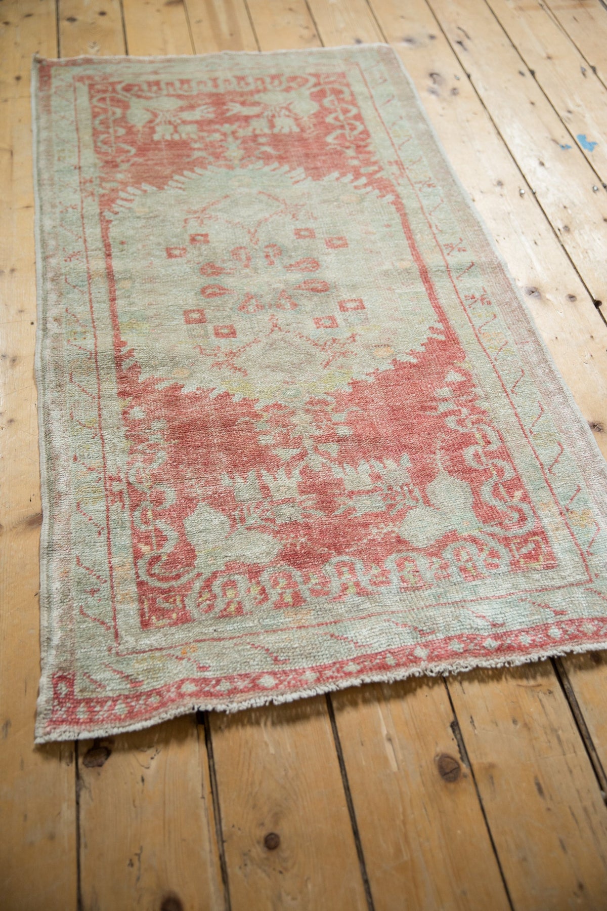 2.5x5 Vintage Distressed Oushak Rug Runner