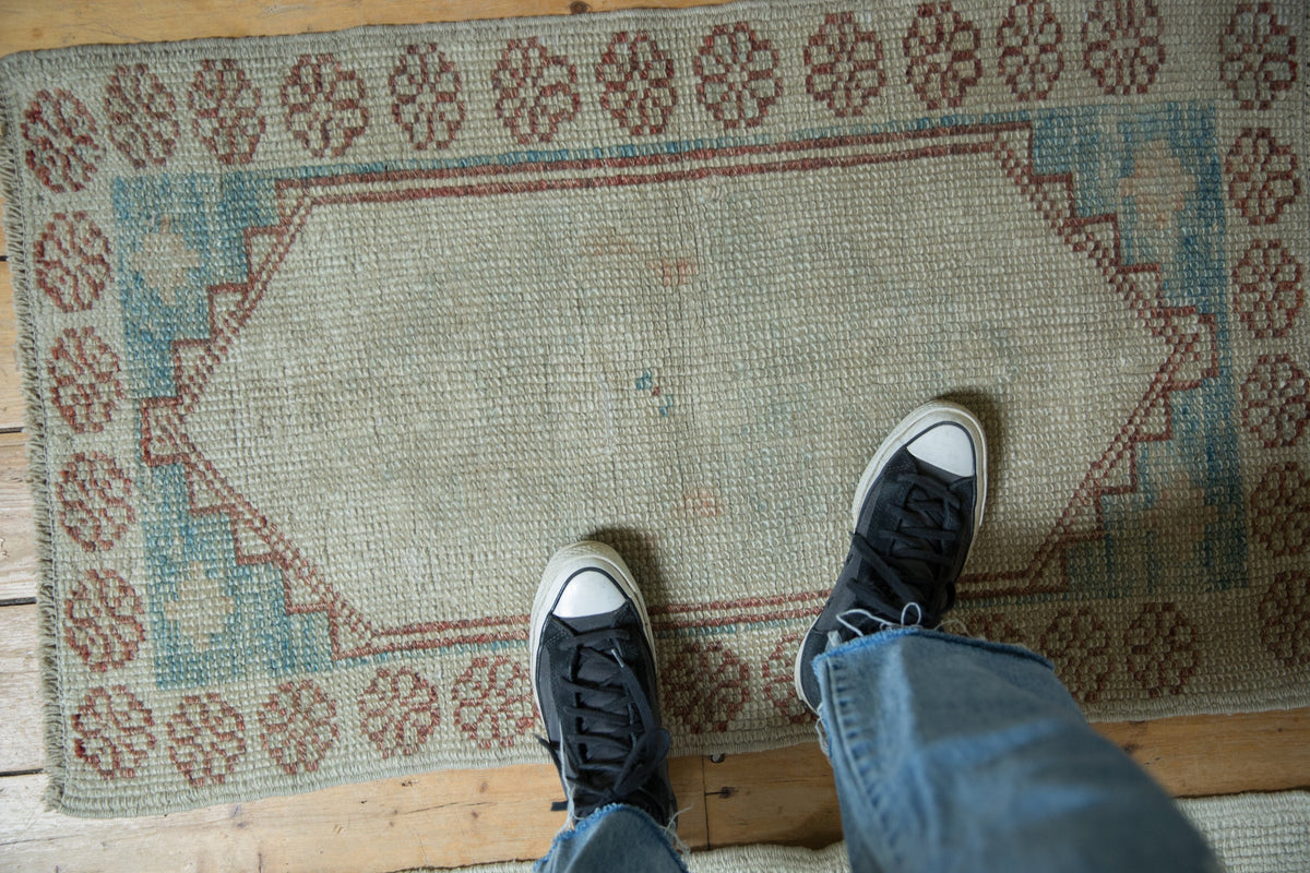 2x3.5 Distressed Oushak Rug