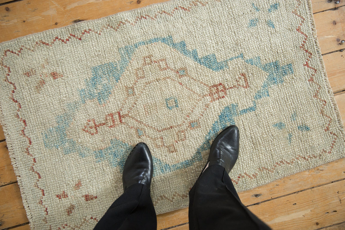 2x3.5 Distressed Oushak Rug