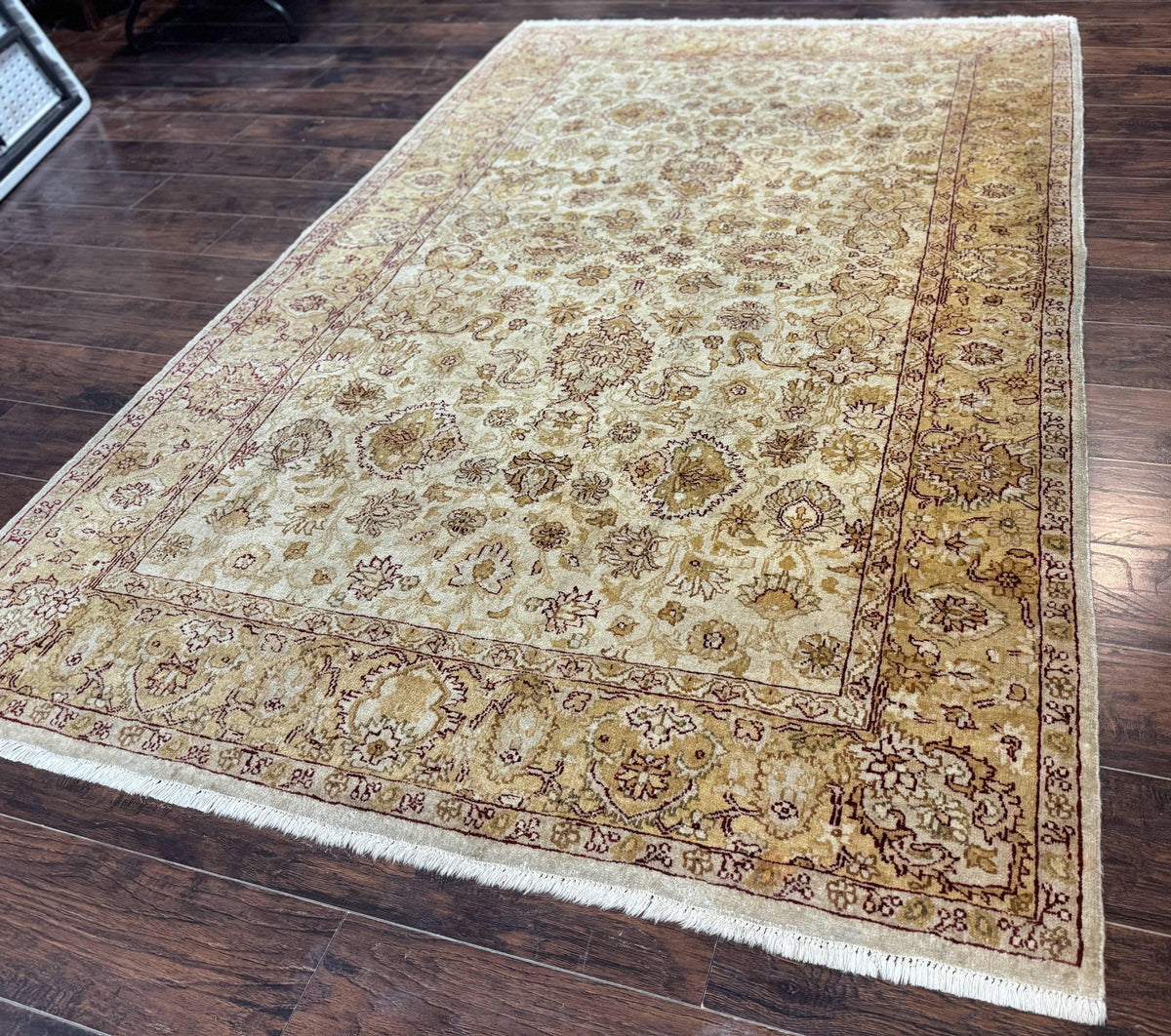 Turkish Oushak Rug 6x9, Vintage, Beige - Jewel Rugs, view 2