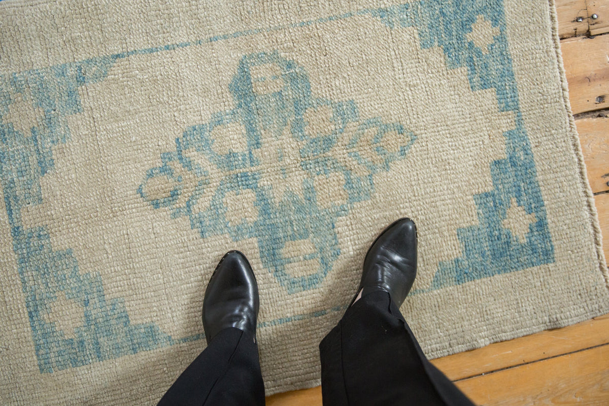 2.5x3.5 Distressed Oushak Rug
