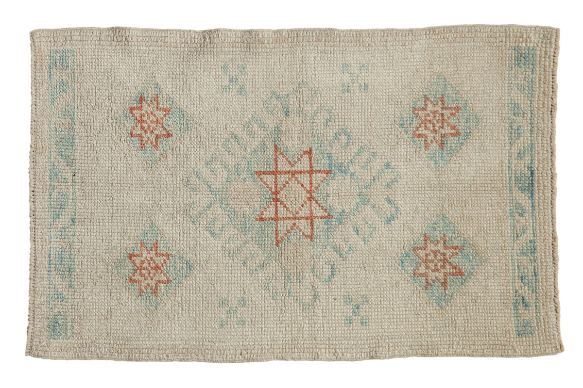 2x3.5 Distressed Oushak Rug
