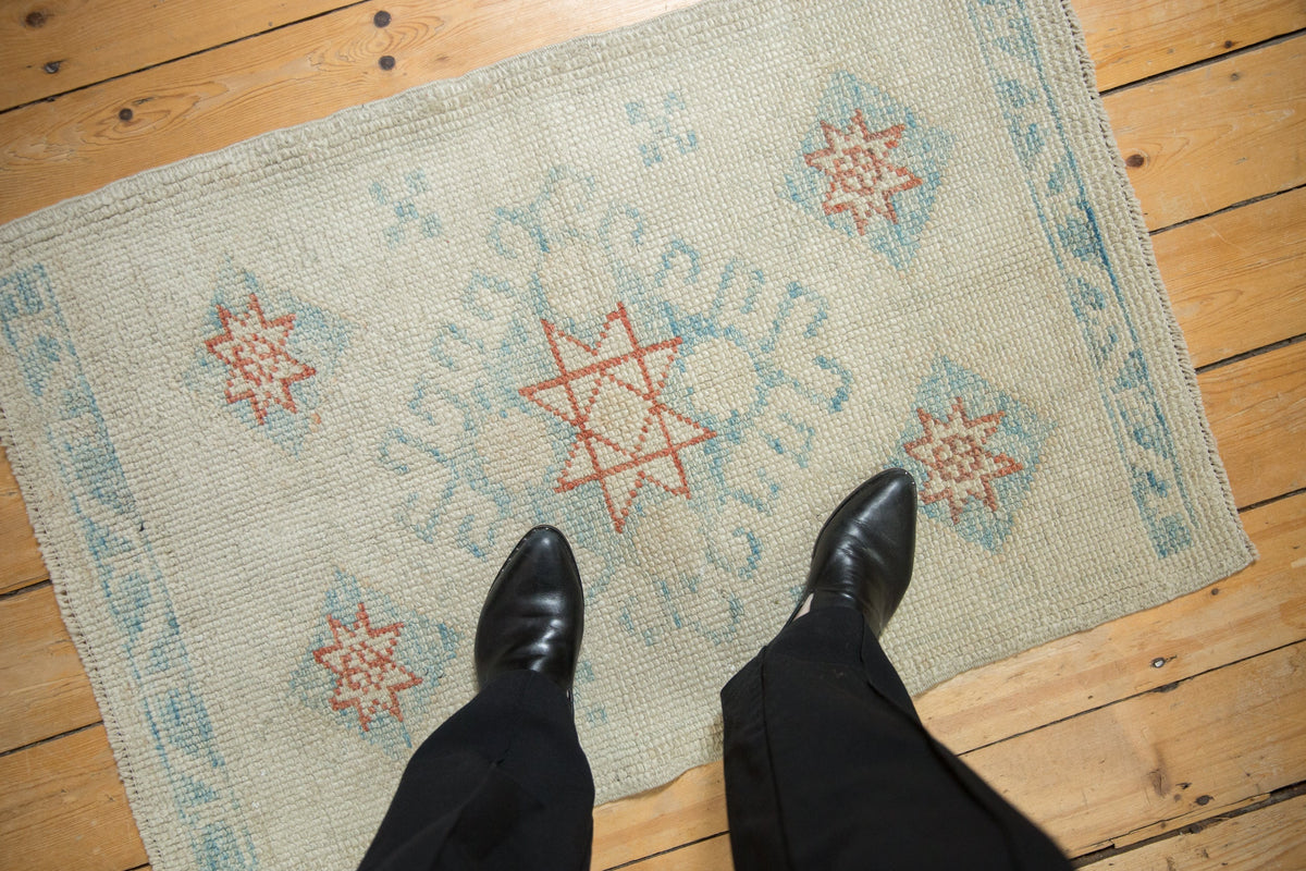 2x3.5 Distressed Oushak Rug