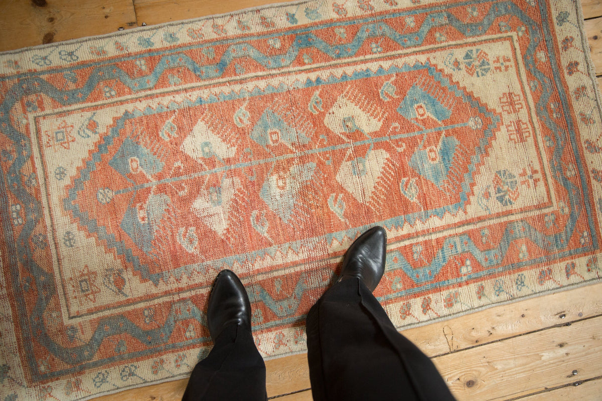 2.5x5 Distressed Oushak Rug Runner