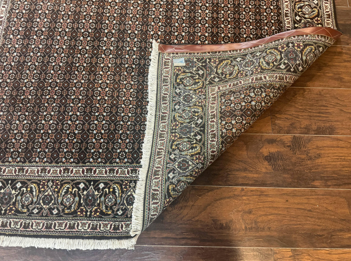 Persian Tabriz Rug 5x7, Black, Allover Pattern - Jewel Rugs, view 12