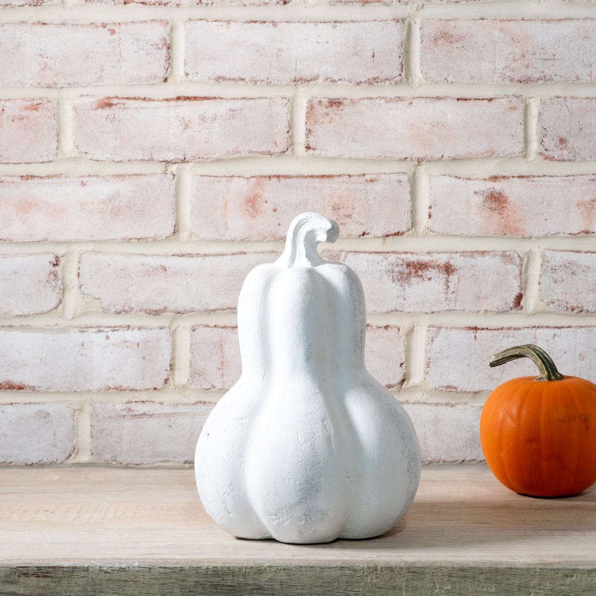 White Terracotta Gourd by Rust & Cinder – view 2