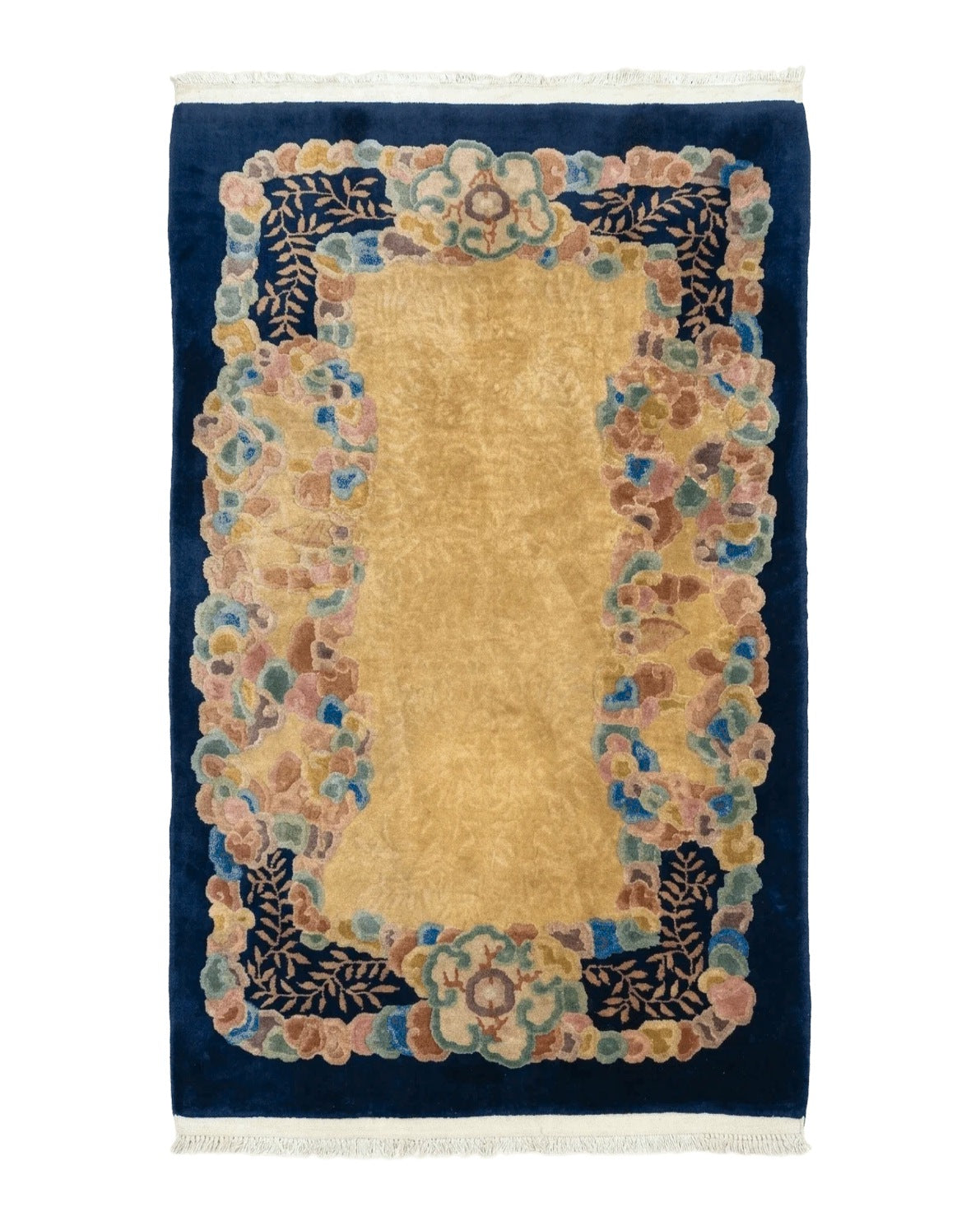 Chinese Wool Rug 3x5, Vintage Carpet, Handmade - Jewel Rugs