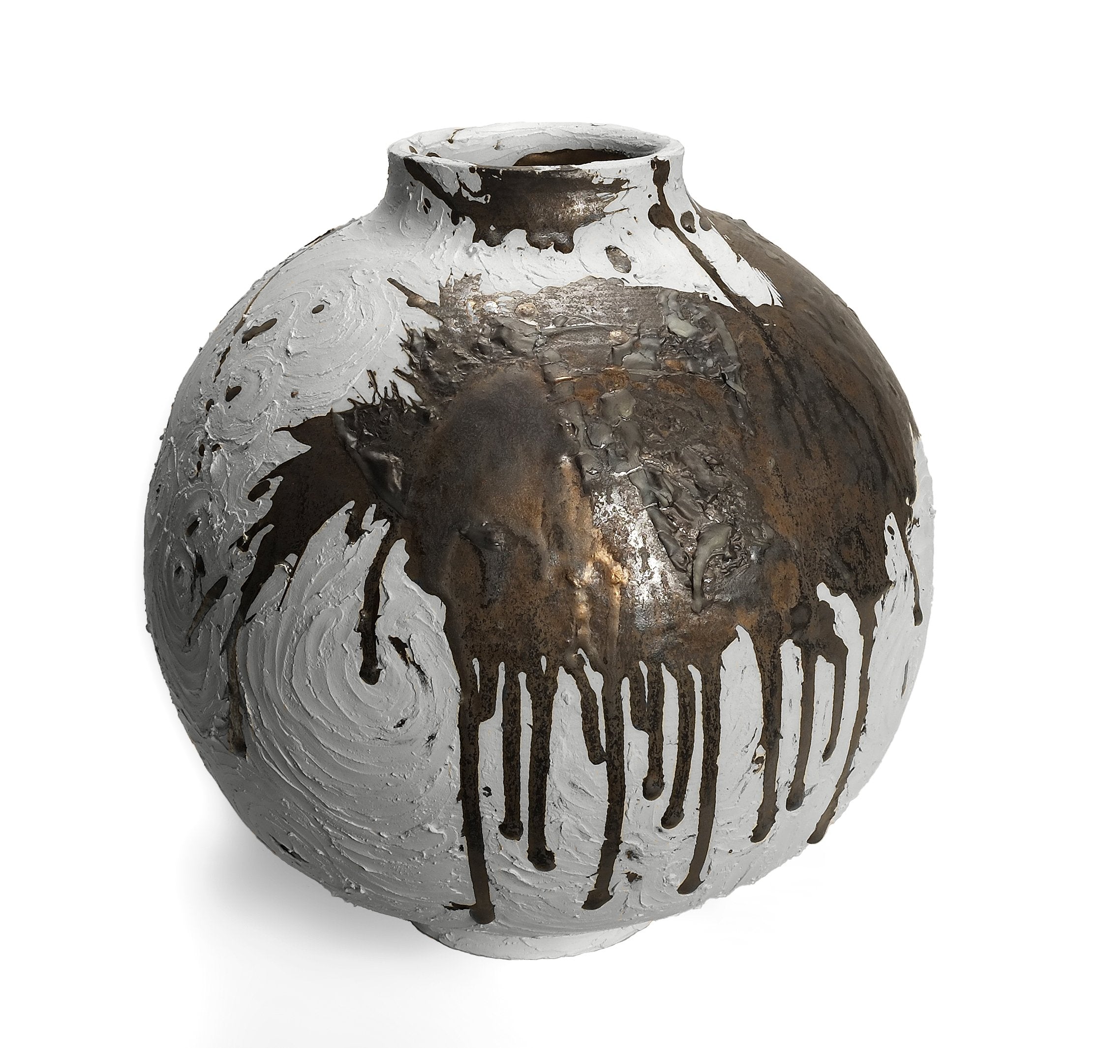 Vessel in White and Gold - No 127 image 1