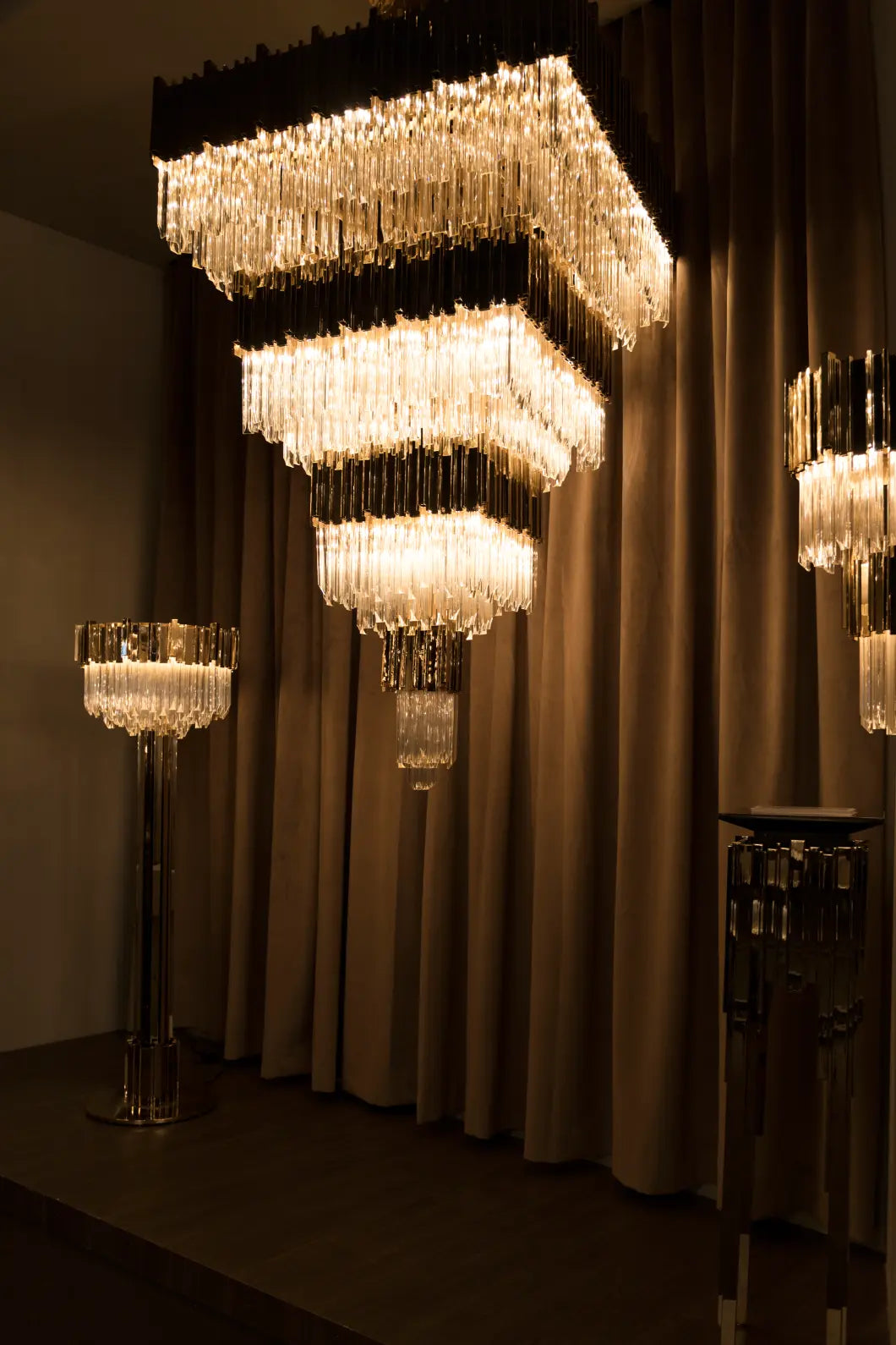 Empire Square Chandelier by Luxxu – view 3