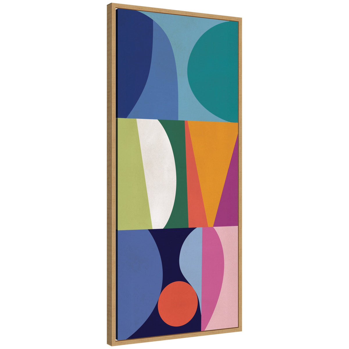 Abstract 02 Panel 2 by Rachel Lee Framed Canvas Wall Art Print