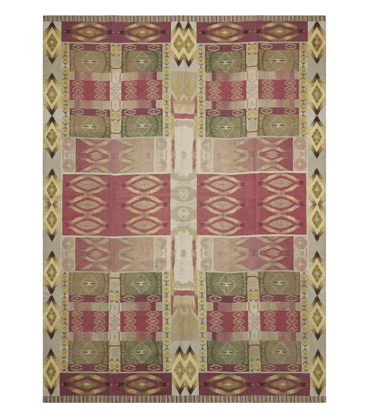 7' X 10' Michaelian & Kohlberg Handmade Aubusson Design Needlepoint Rug Rare - Jewel Rugs