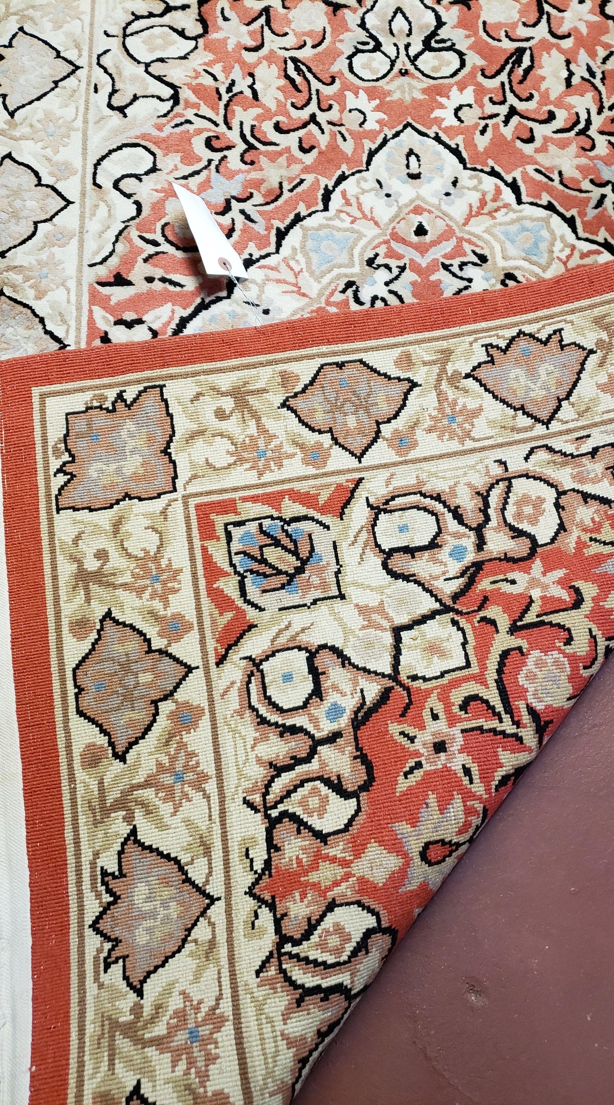 3x5 Red Chinese Plush Rug, Hand Knotted Soft Wool Carpet, Medallion Rug, Fine Vintage Rug, 120 Line, Small Area Rug - Jewel Rugs, view 10
