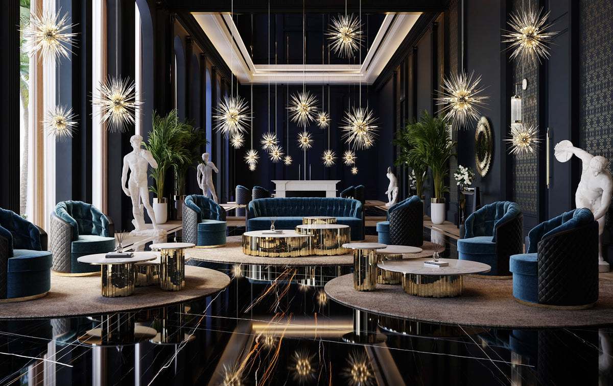 Explosion Marble Suspension Light by Luxxu – view 4