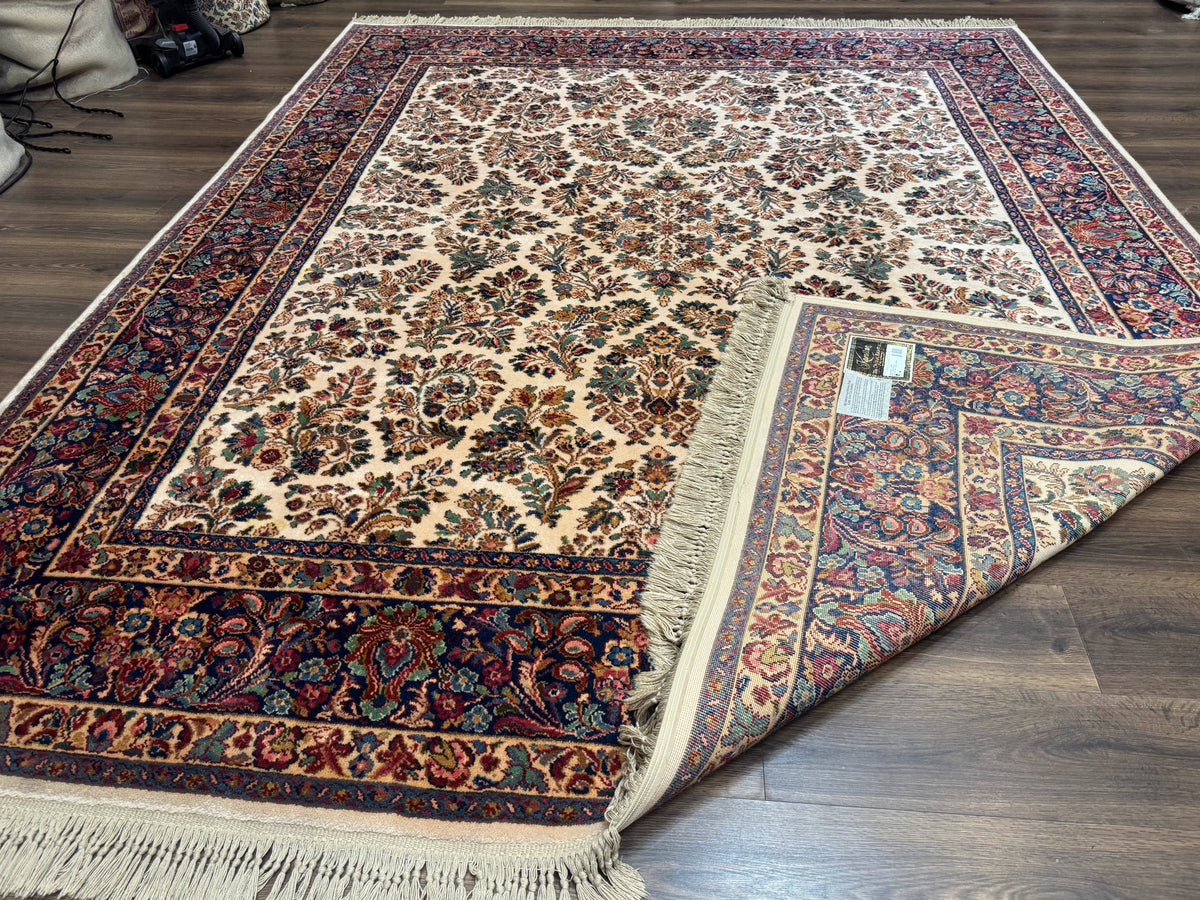 Karastan Rug 8.8 x 10.6 Ivory Sarouk #700/760, Wool Discontinued Original 700 Series - Jewel Rugs, view 11