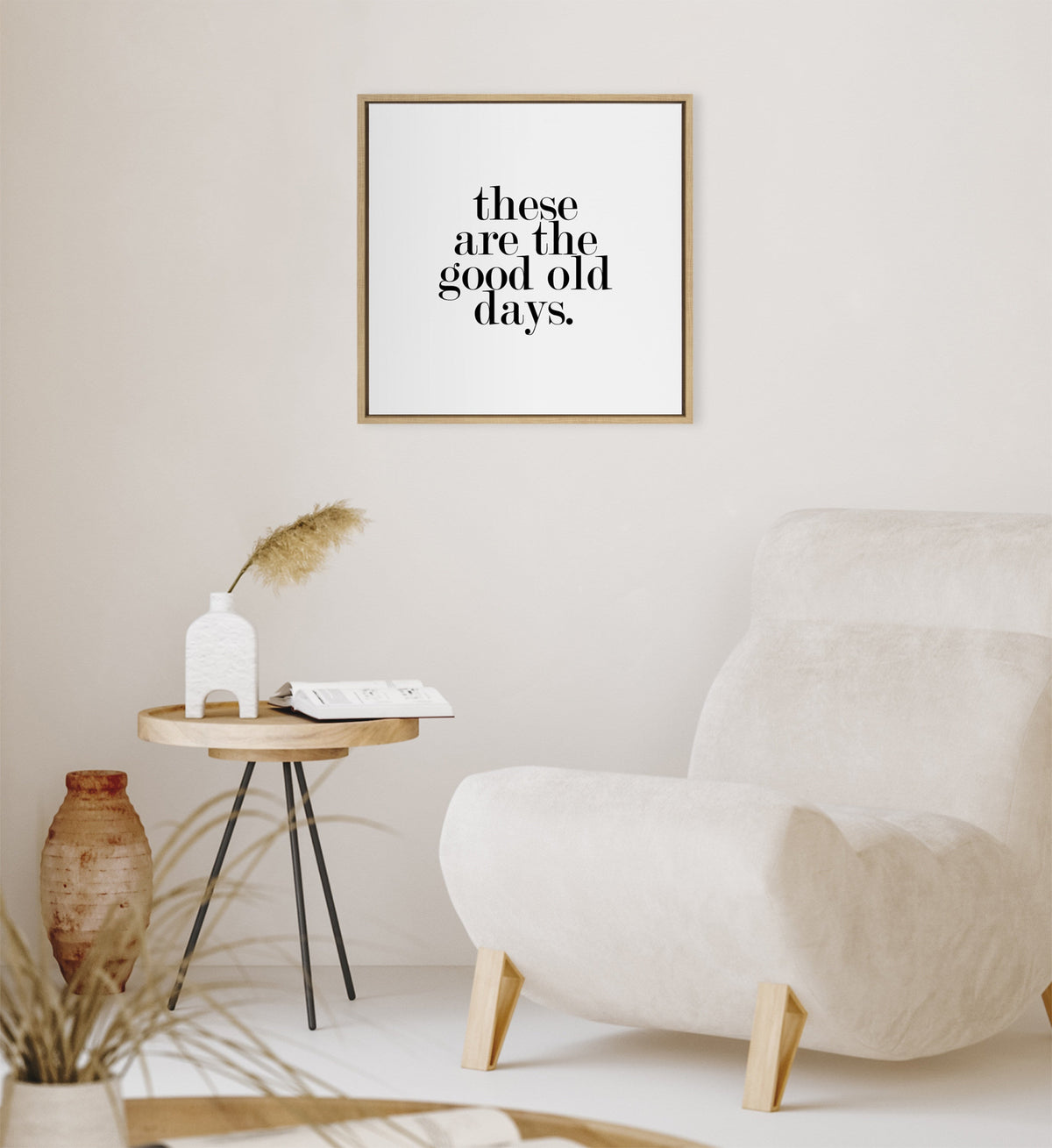 Sylvie Good Old Days Framed Canvas by Maggie Price of Hunt and Gather Goods