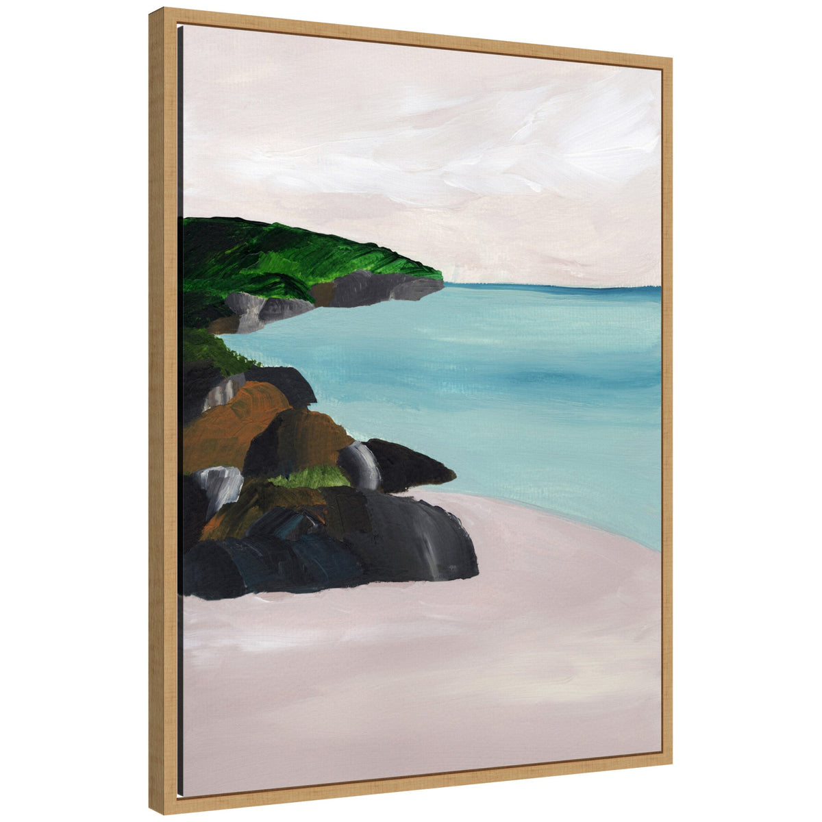 Sylvie Seascape Framed Canvas by Nikita Jariwala
