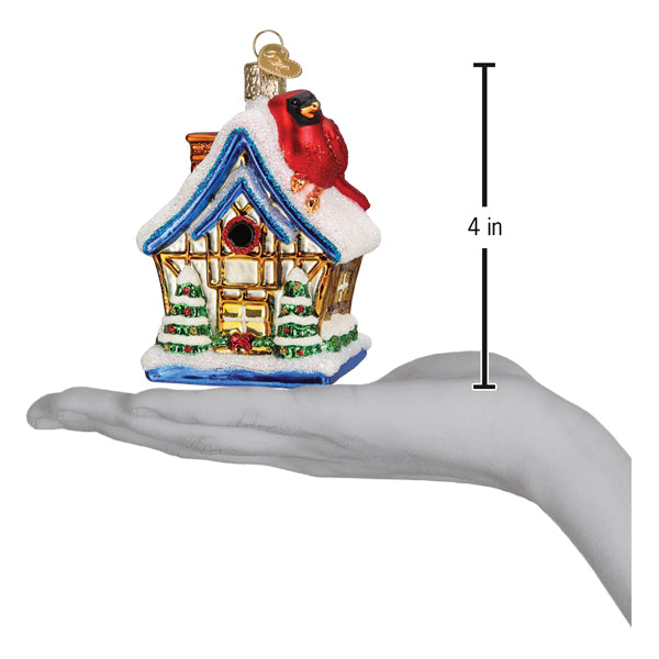 Cardinal Birdhouse Ornament
