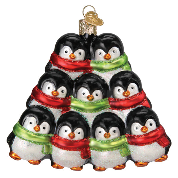 Penguin Family Of 9 Ornament
