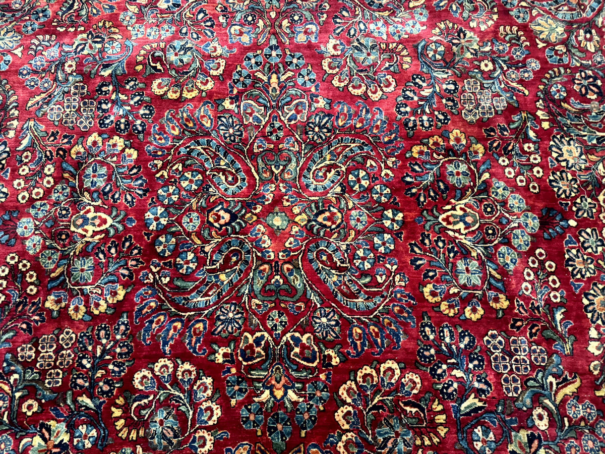 Palace Size Antique Persian Sarouk Rug 12x18 - Jewel Rugs, view 5