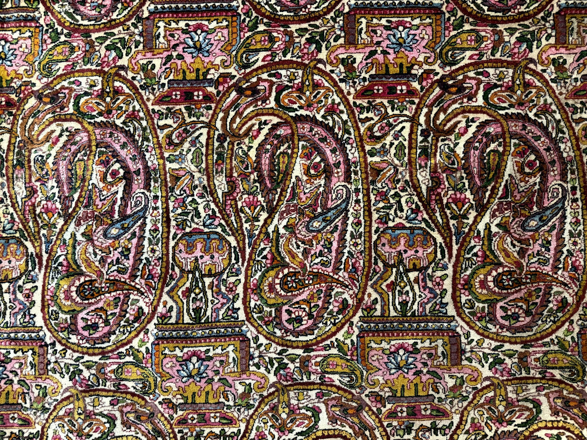 Rare Antique Persian Kerman Lavar Rug 9x12, Boteh Paisley Design - Jewel Rugs, view 5