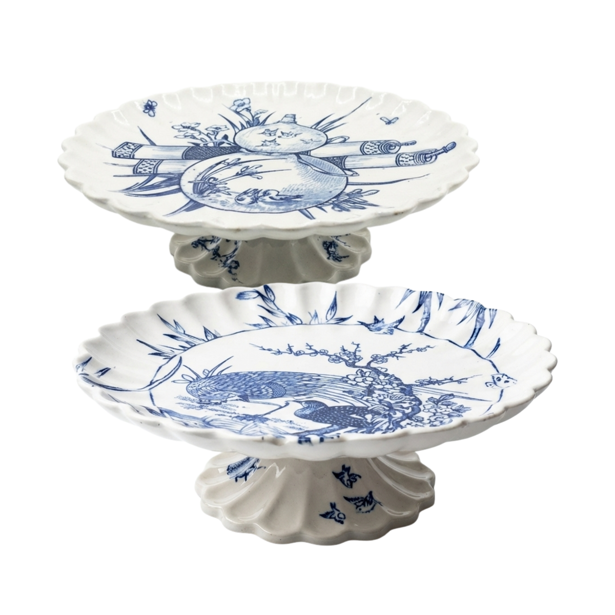 Pair of Antique Copeland Pedestal Comports (Circa 1880) - Source by Studio Skara
