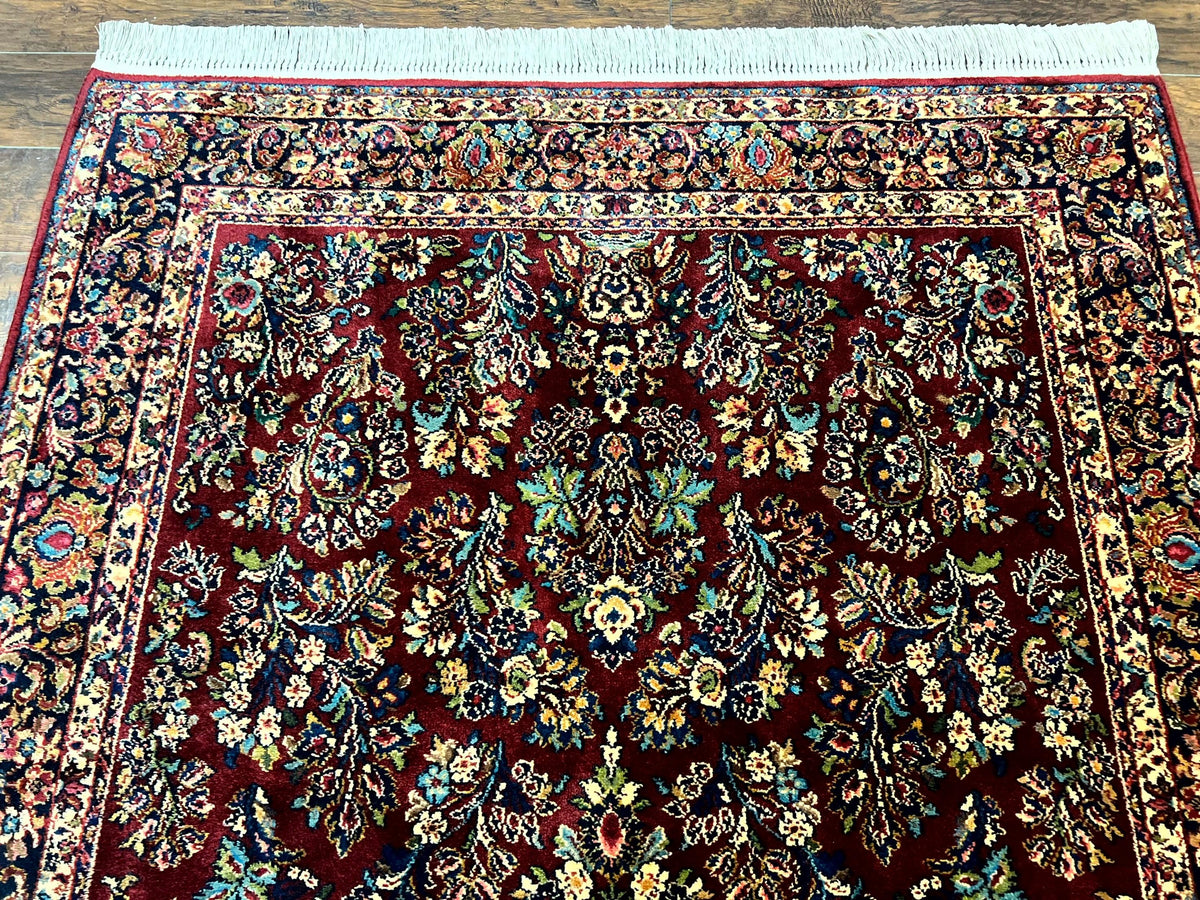 Karastan Rug 5.9 x 9 Red Sarouk Rug #785, Karastan Wool Rug, Karastan Carpet, Original 700 Series Vintage Karastan Oriental Rug Discontinued - Jewel Rugs, view 4