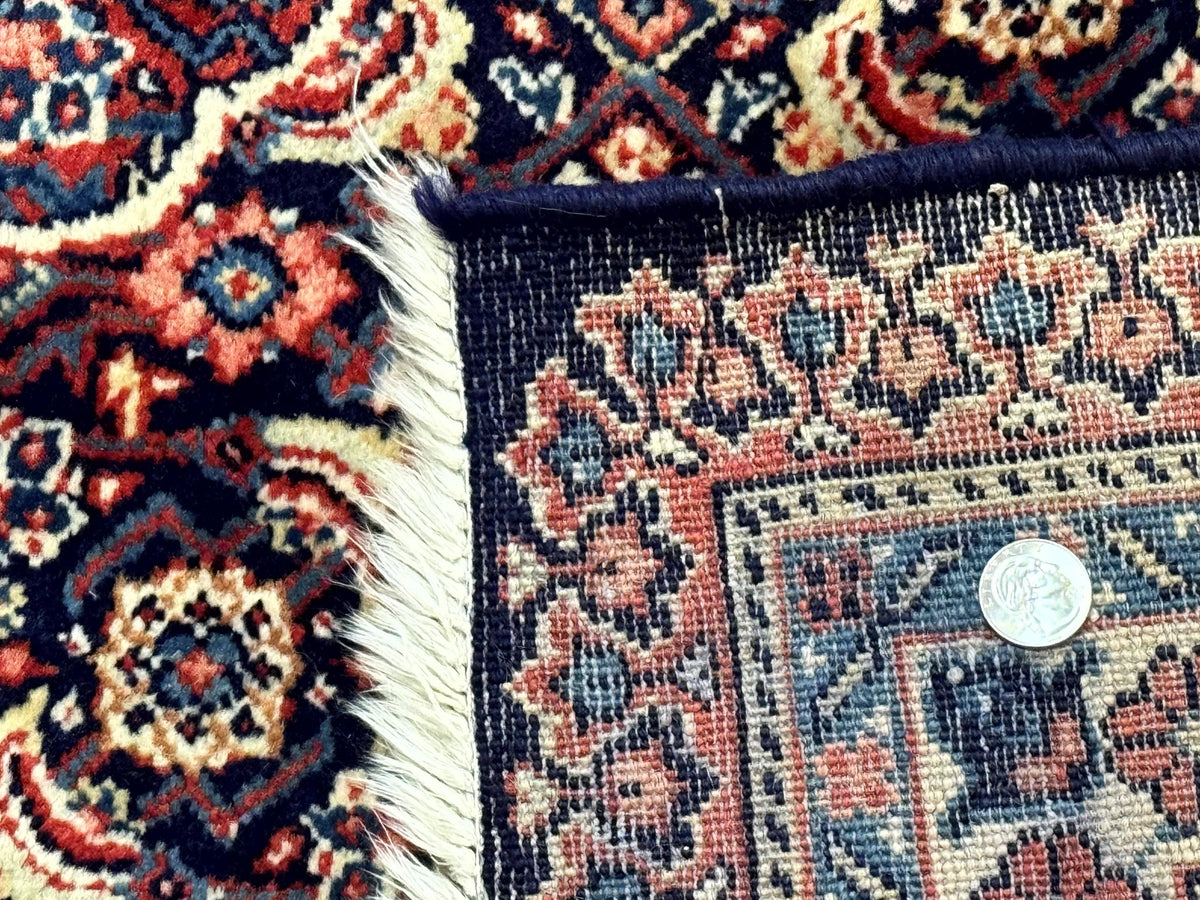 Persian Tabriz Rug 11x14 Navy Blue Herati Wool Carpet - Jewel Rugs, view 11