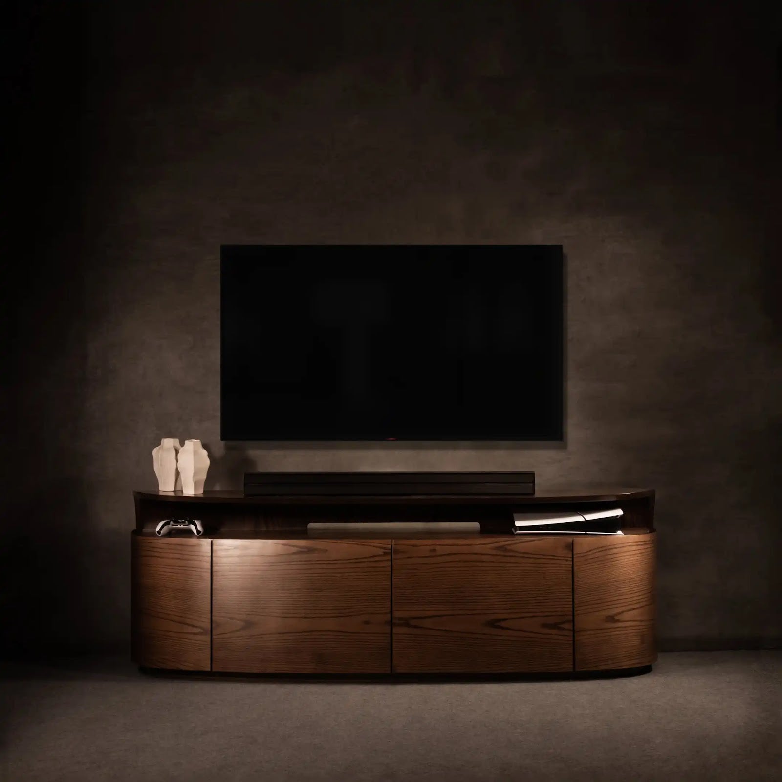 Nest Media Console by BEC Furniture — solid ash, view 1