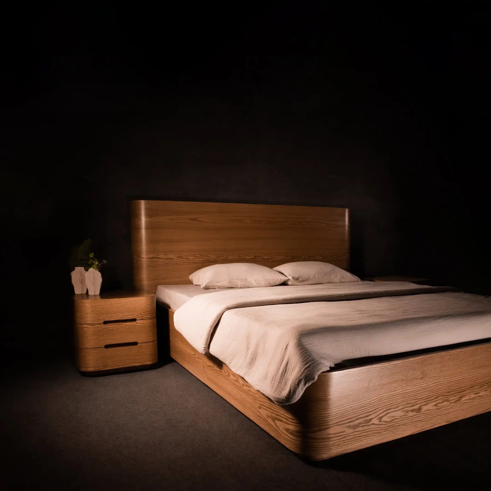 Flow Bed by BEC Furniture — solid ash, view 4