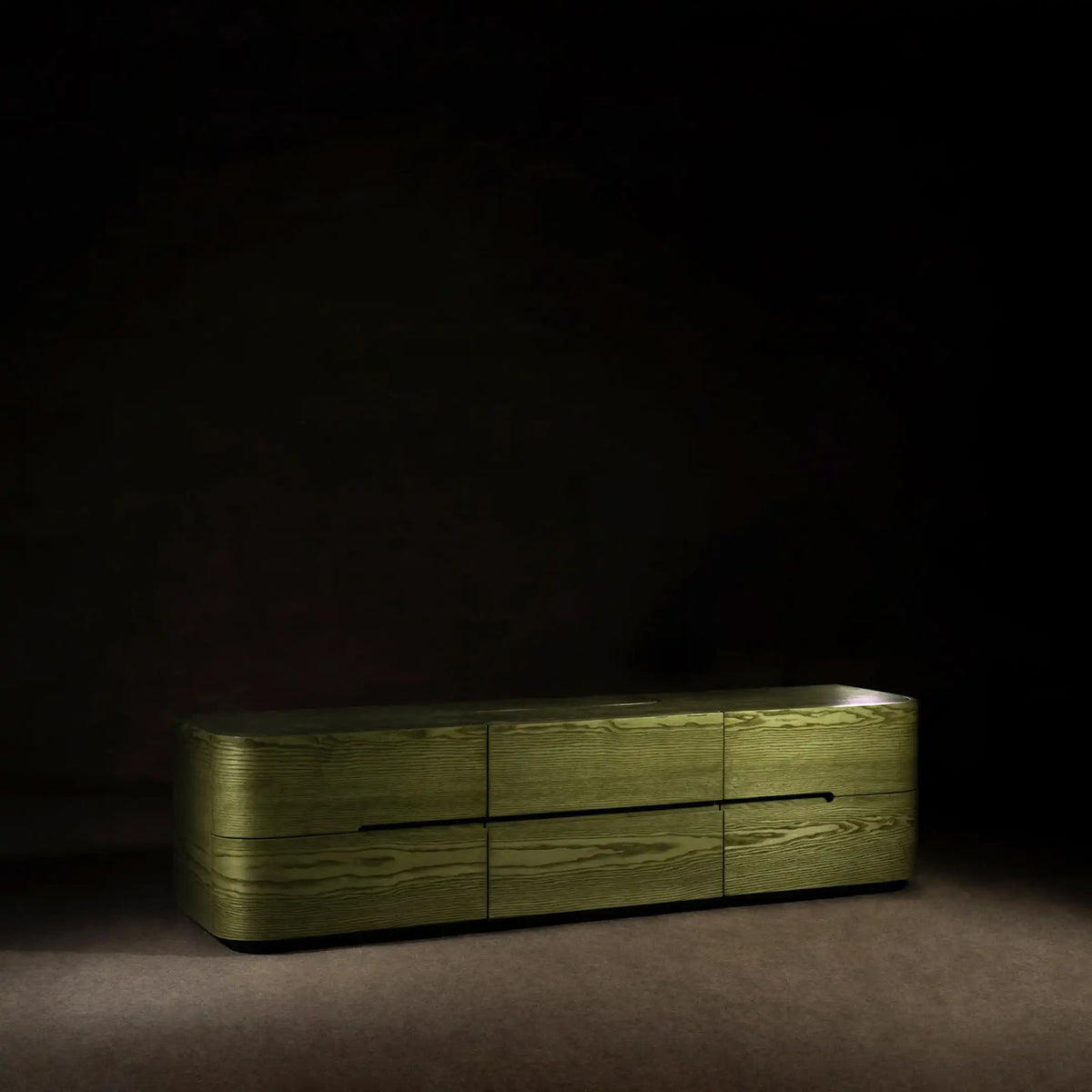 Flow Media Console by BEC Furniture — solid ash, view 3