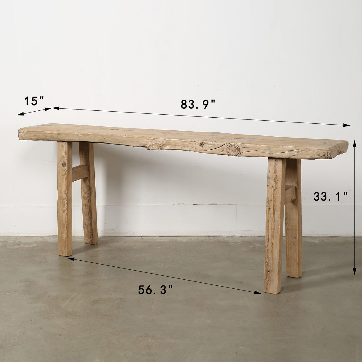 Double-Deck Waterfall Console Weathered Neutral image