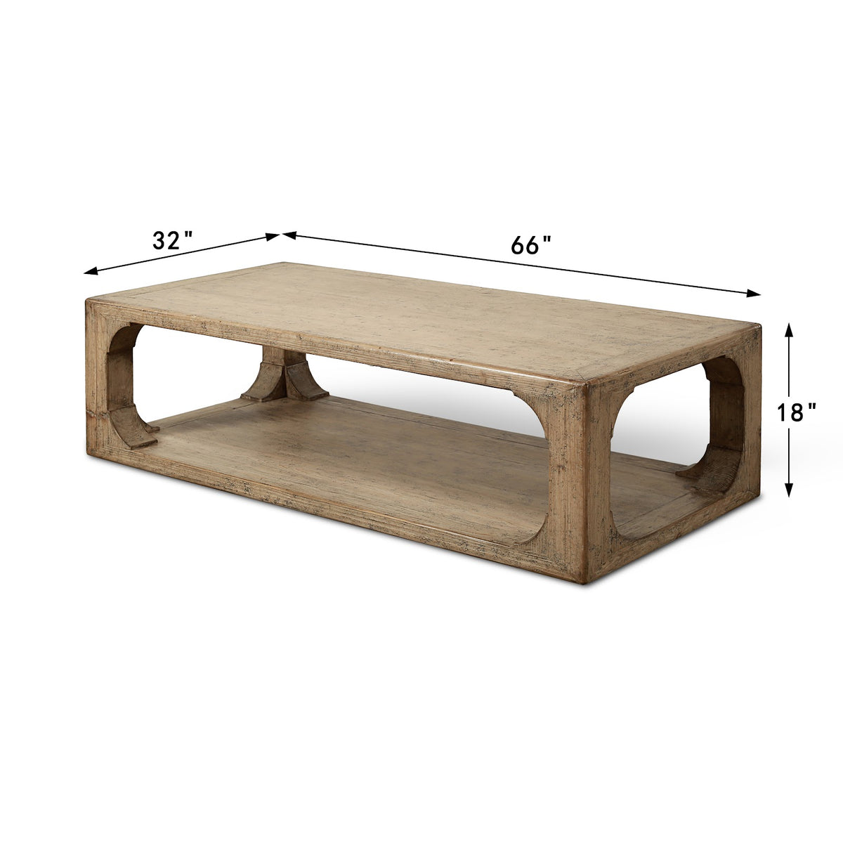 Ming Arch Coffee Table Distressed image