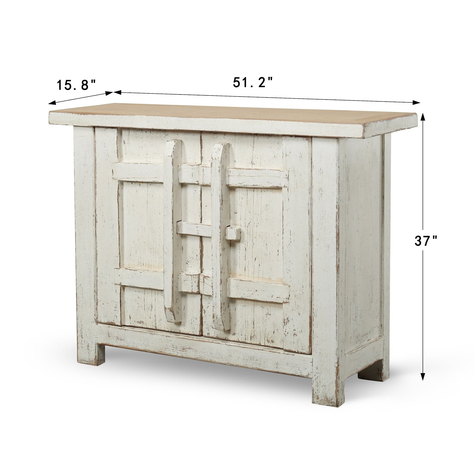 Amalfi Patrician One Door Cabinet Weathered Natural image