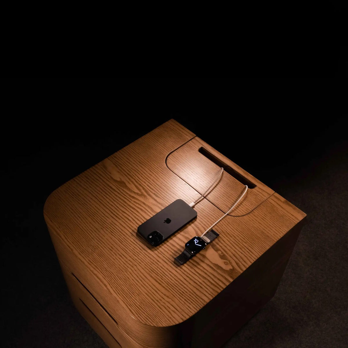 Flow End Table by BEC Furniture — solid ash, view 4