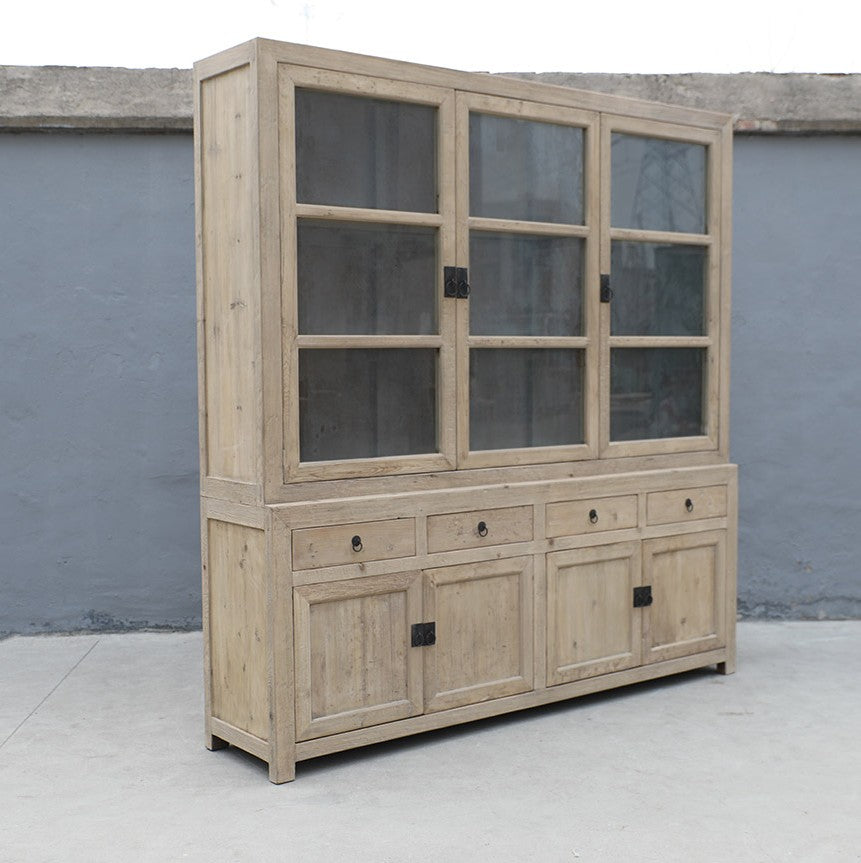 Three Door Glass Display Cabinet Set of 2 image