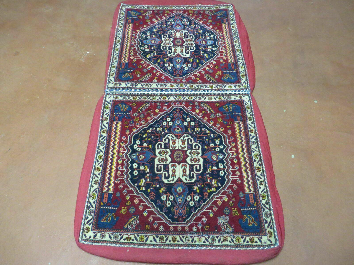 2'X 4' Antique Handmade Turkish Floral Oriental Wool Rug Pillow Case Cushion - Jewel Rugs, view 8