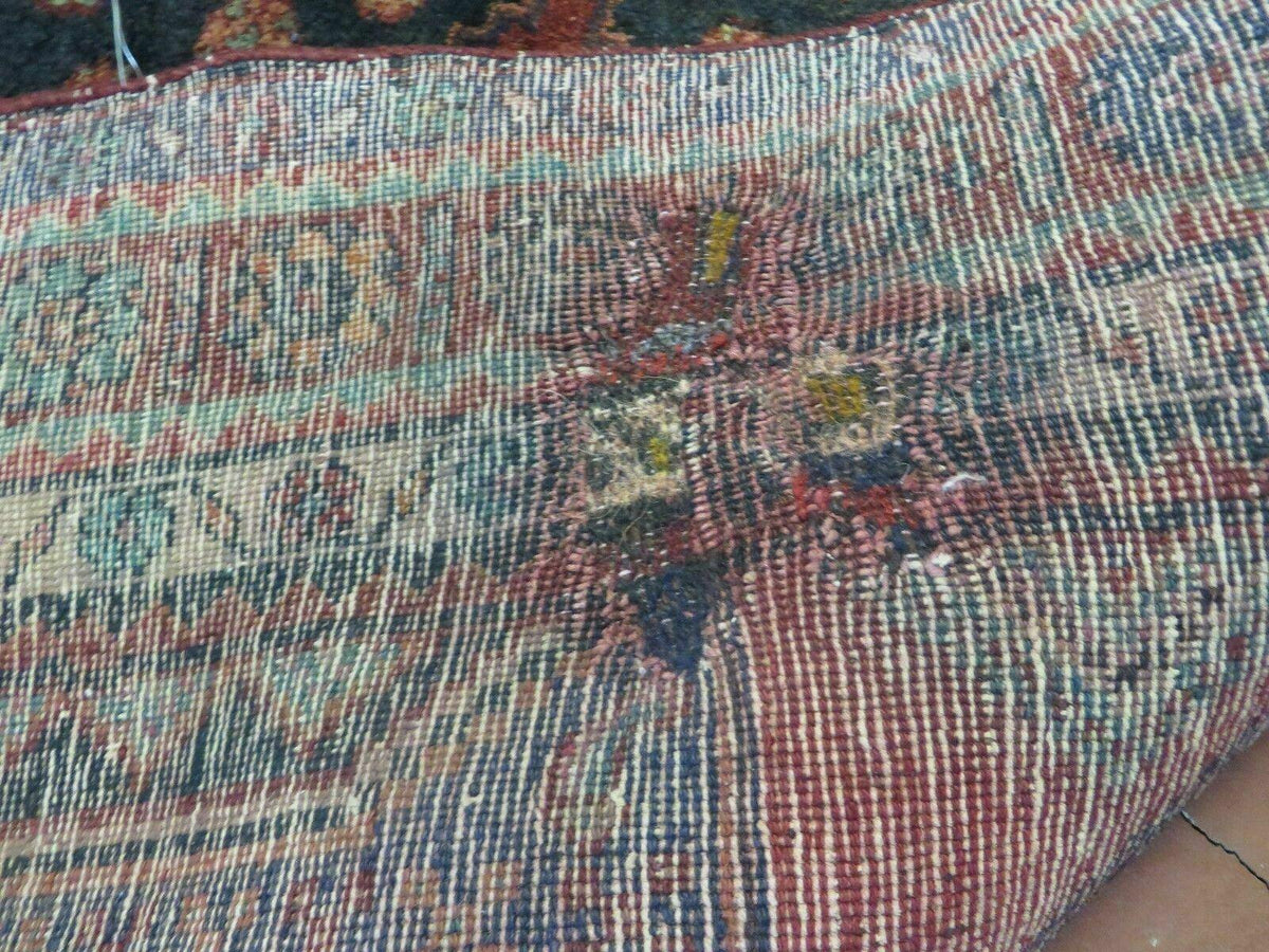 4' X 9' Antique Handmade Turkish Tribal Oriental Geometric Wool Rug # 605 - Jewel Rugs, view 11
