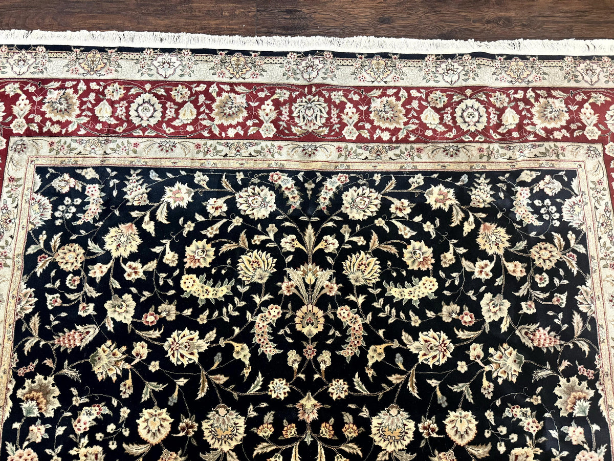 Black Pak Persian Rug 8x10, Floral Allover - Jewel Rugs, view 6