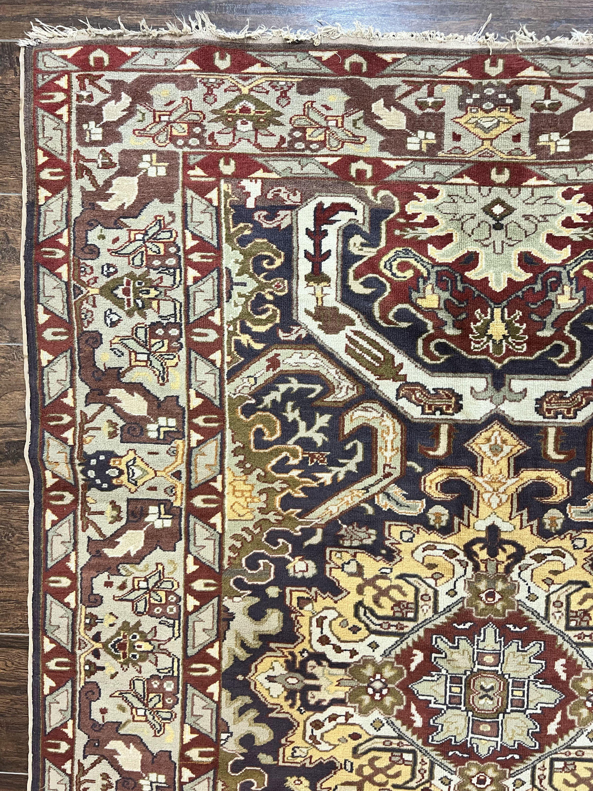 Antique Caucasian Rug, Kuba Seychour Rug, Handmade Wool Oriental Carpet, Azerbaijan Rug - Jewel Rugs, view 5
