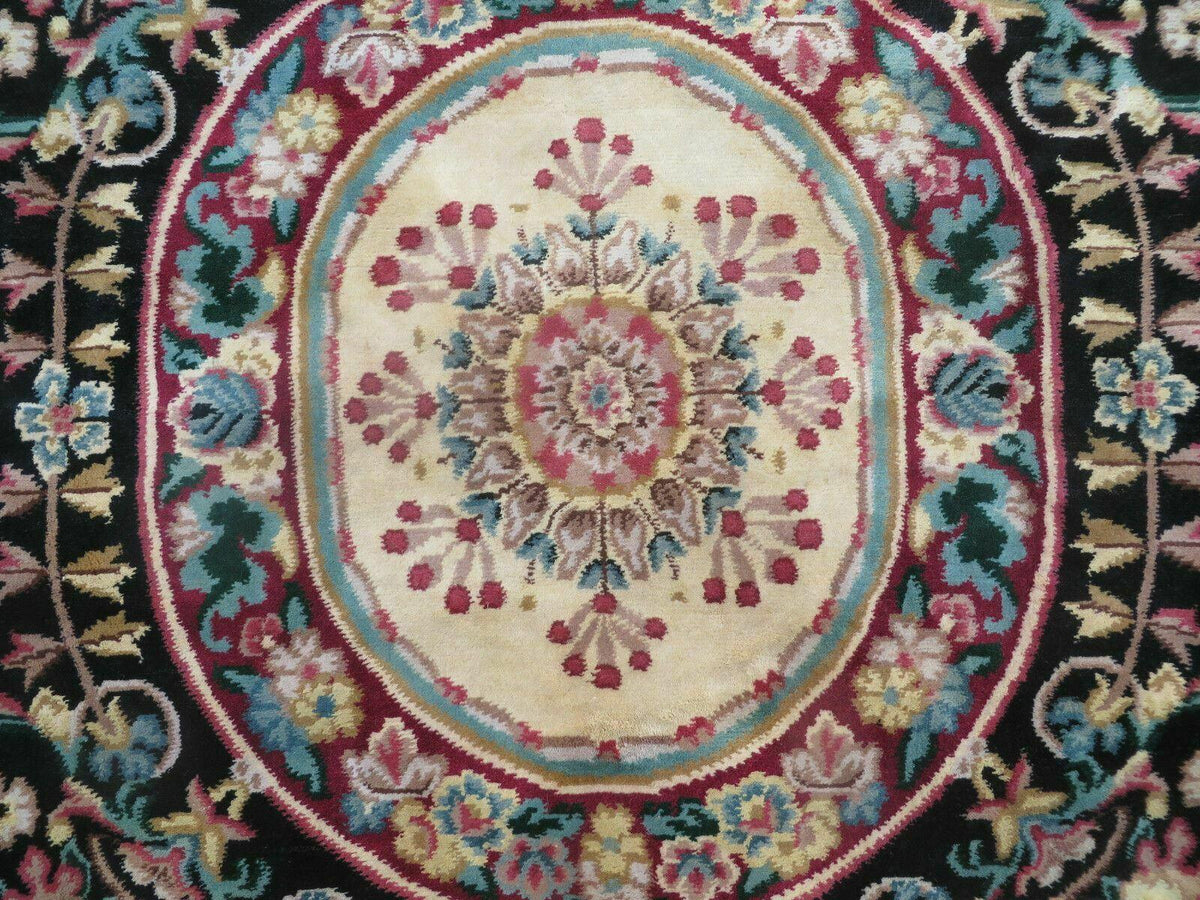 9' X 12' Decorative Chinese Aubusson Hand Knotted Pile Wool Rug Black Nice - Jewel Rugs, view 5