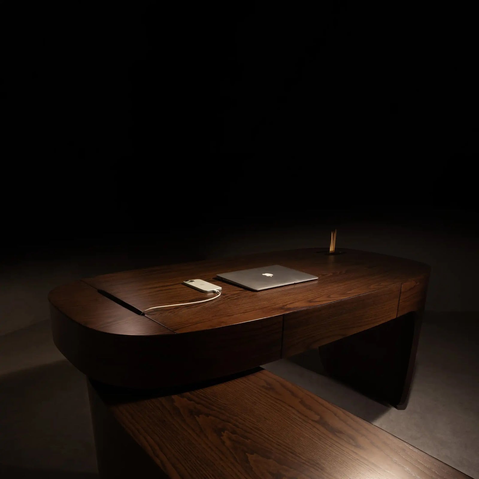 Nest-L Work Table by BEC Furniture — solid ash, view 5