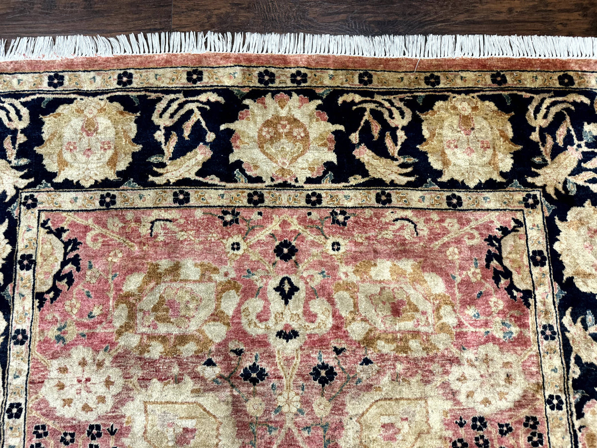 Indian Agra Rug 6x9, Allover Pattern, Traditional Wool Oriental Carpet - Jewel Rugs, view 4