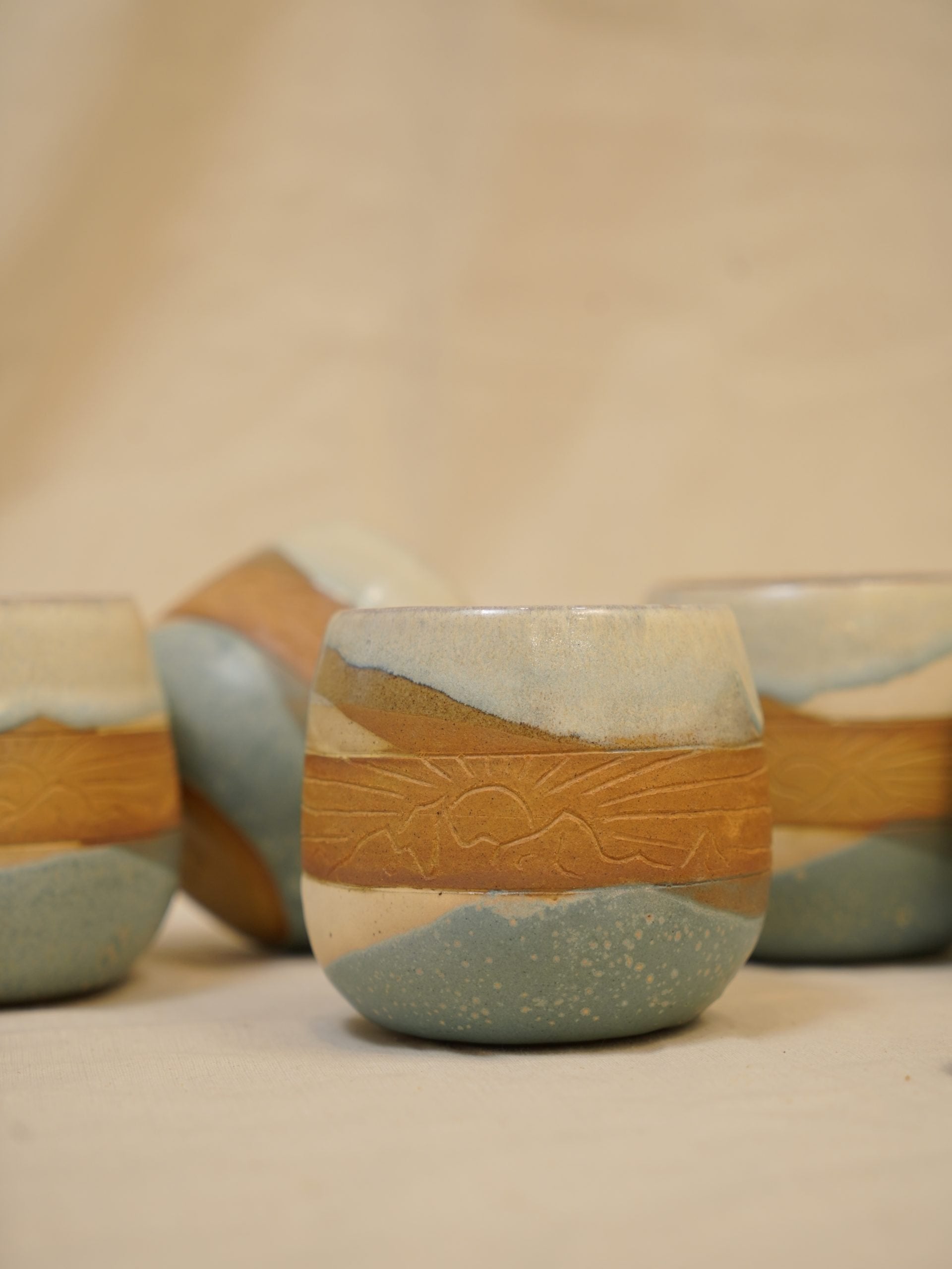 Chai at Sunrise - Set of 6 mugs image 2