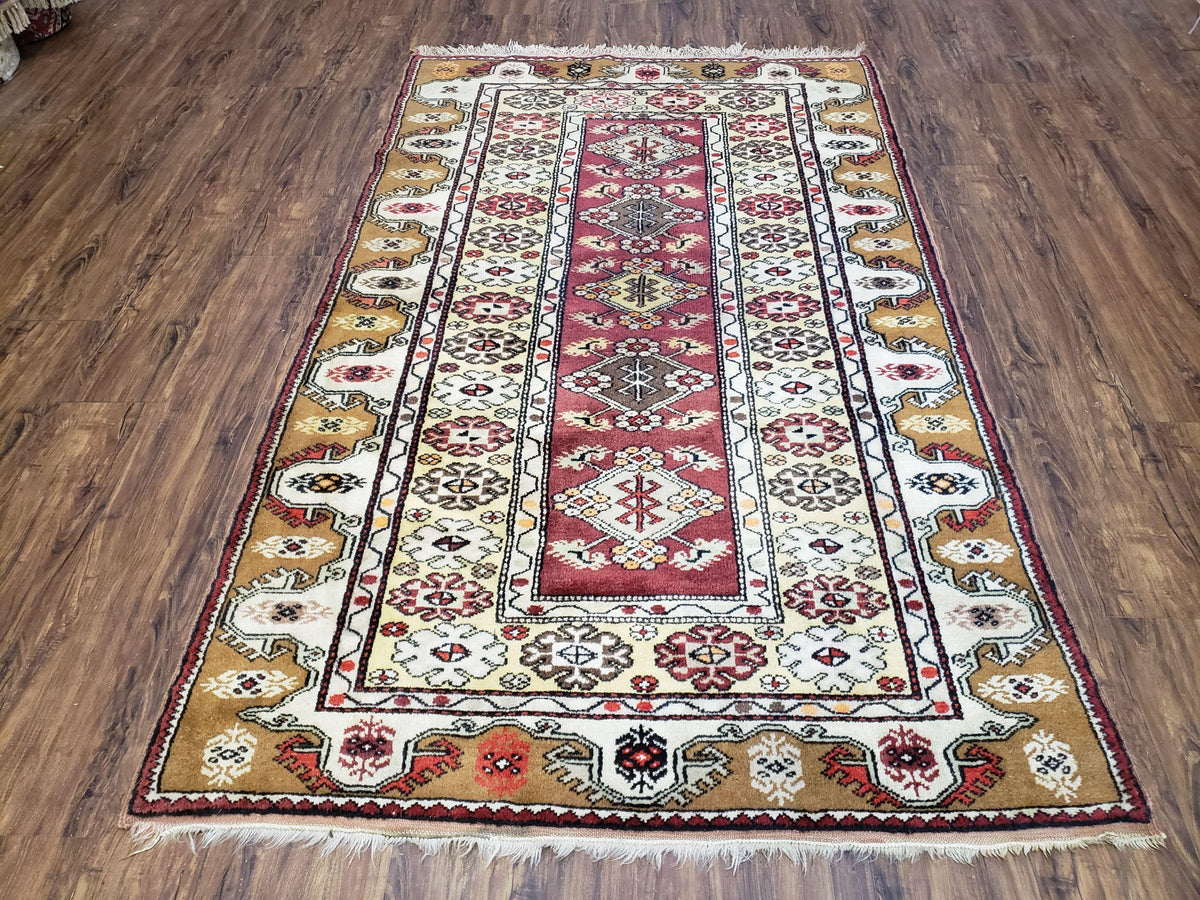 Turkish Caucasian Rug 4x7, Wool Turkish Talish Carpet, Geometric Rug - Jewel Rugs, view 2