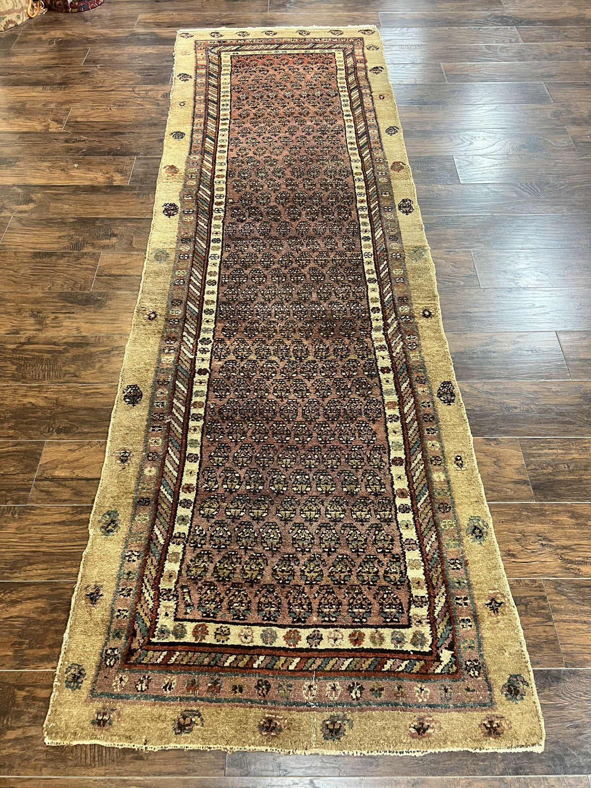 Antique Persian Sarab Runner Rug 3x11, Wool Camel Hair, Tribal Carpet for Hallway 3 x 11, Antique 1920s Rug, Handmade - Jewel Rugs, view 10