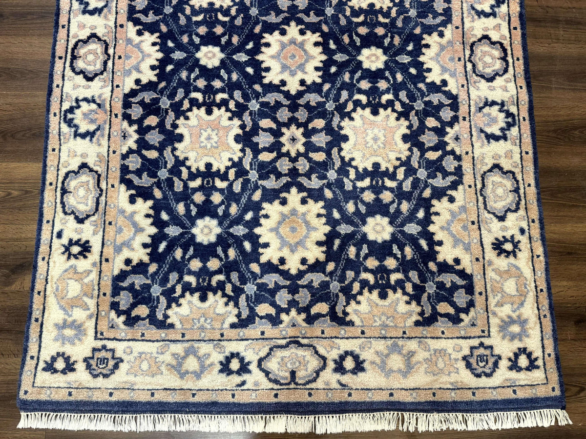Blue and Beige Indian Rug, Indo Persian Carpet - Jewel Rugs, view 5