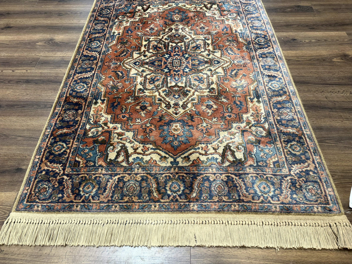Karastan Rug 4x6, Vintage Karastan #744 Antique Serapi Pattern, Wool Pile, Original 700 Series Karastan Carpet - Jewel Rugs, view 6